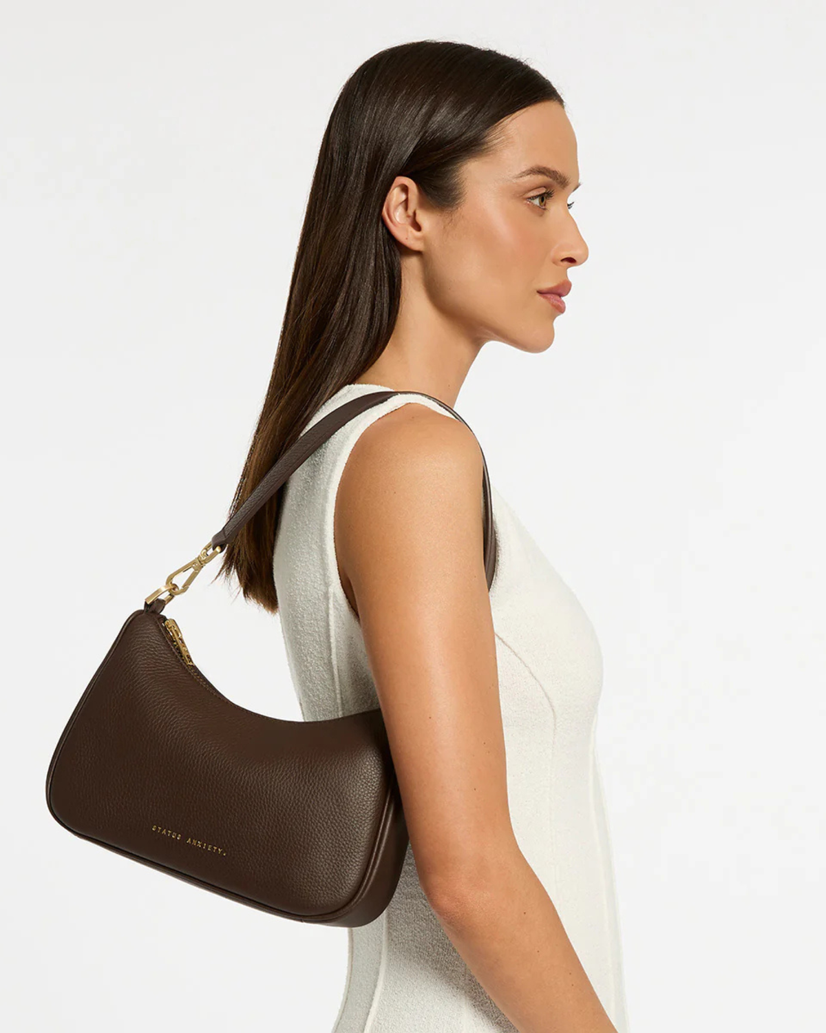 LOOK BOTH WAYS BAG COCOA/BRUSHED GOLD