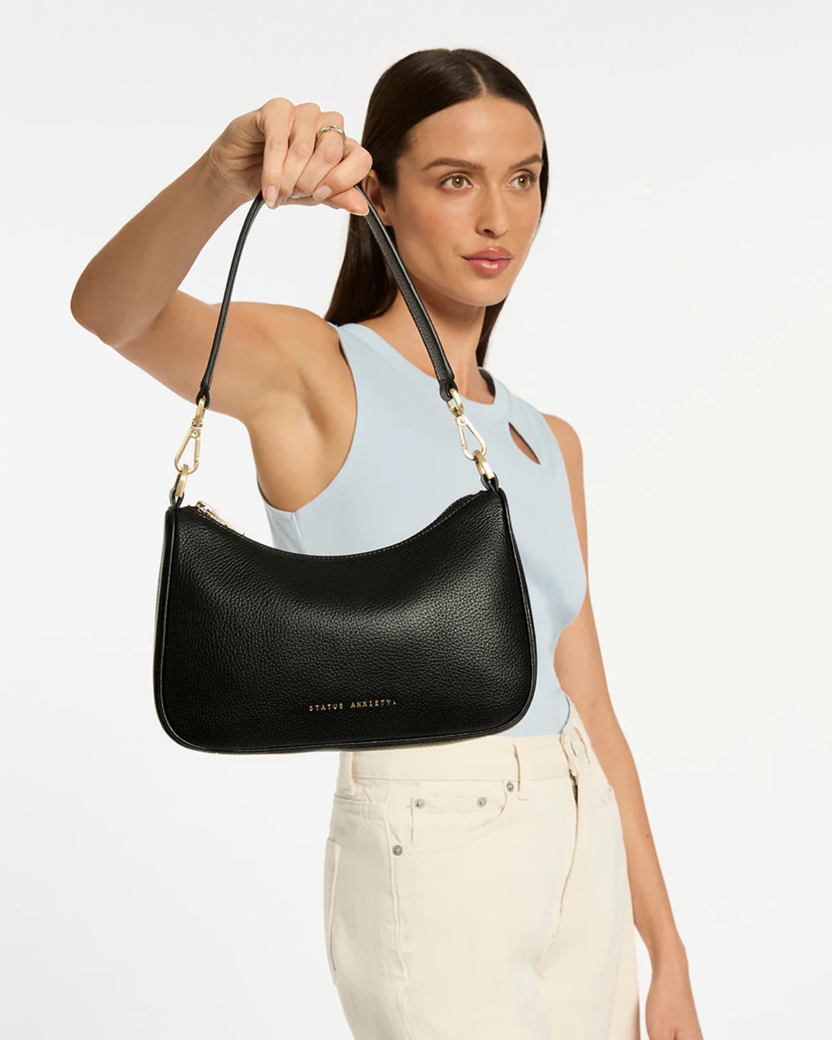 LOOK BOTH WAYS BAG BLACK/BRUSHED GOLD