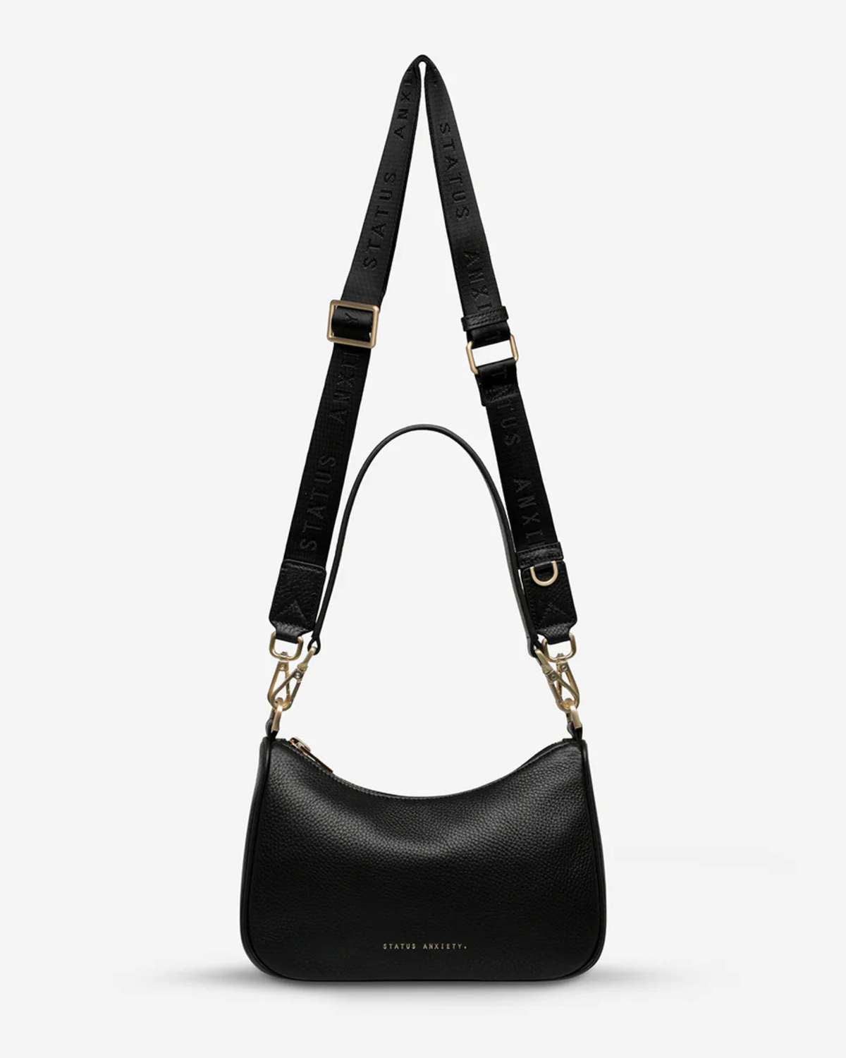 LOOK BOTH WAYS BAG BLACK/BRUSHED GOLD