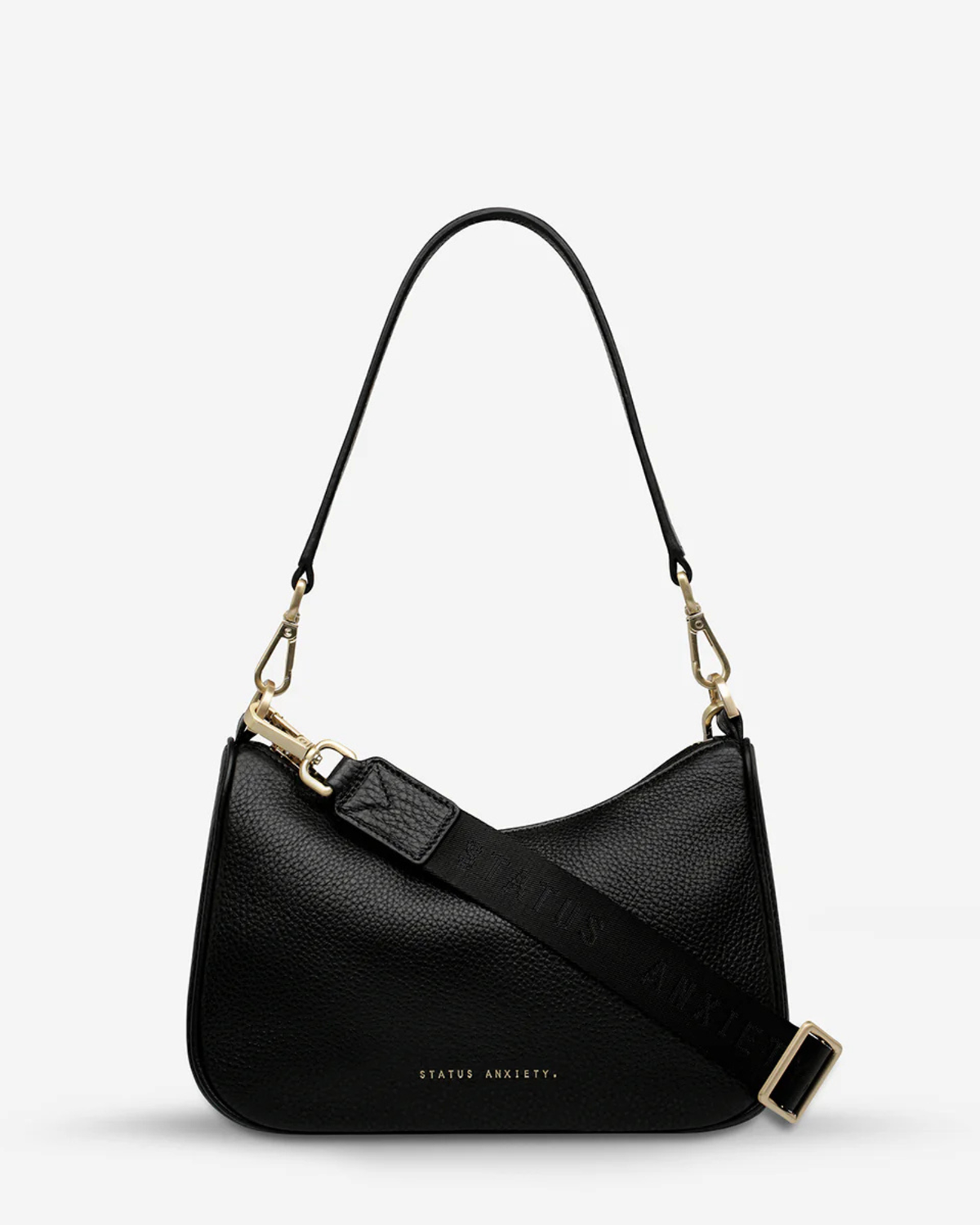 LOOK BOTH WAYS BAG BLACK/BRUSHED GOLD