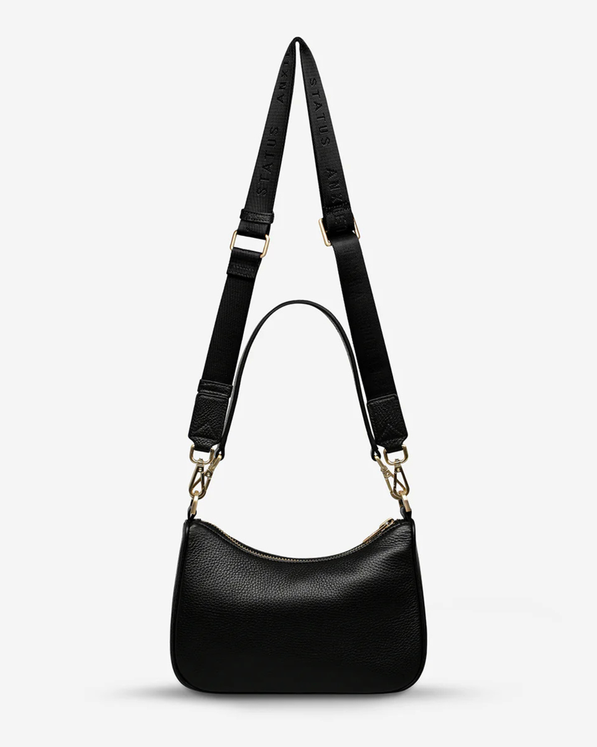 LOOK BOTH WAYS BAG BLACK/BRUSHED GOLD