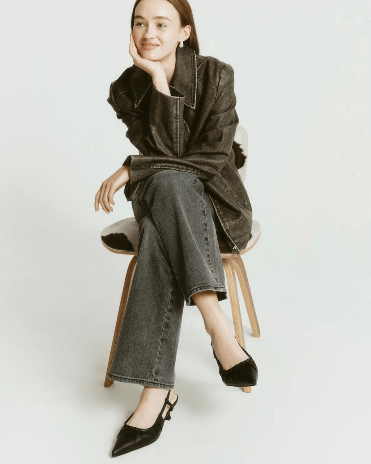 LUCIUS KITTEN HEELS BLACK