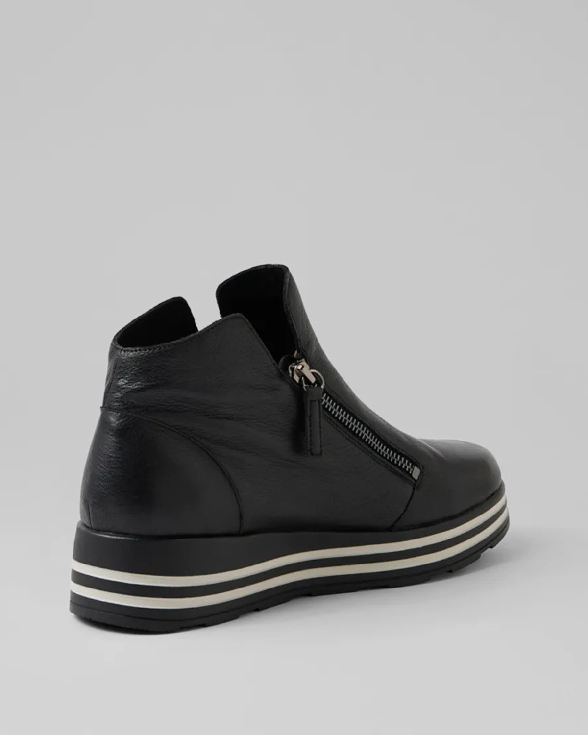 VIMMA XF-ZR PLATFORM ANKLE BOOTS BLACK