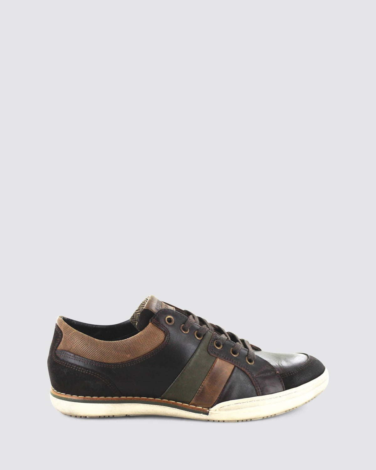 MILLER SNEAKERS DARK BROWN LEATHER