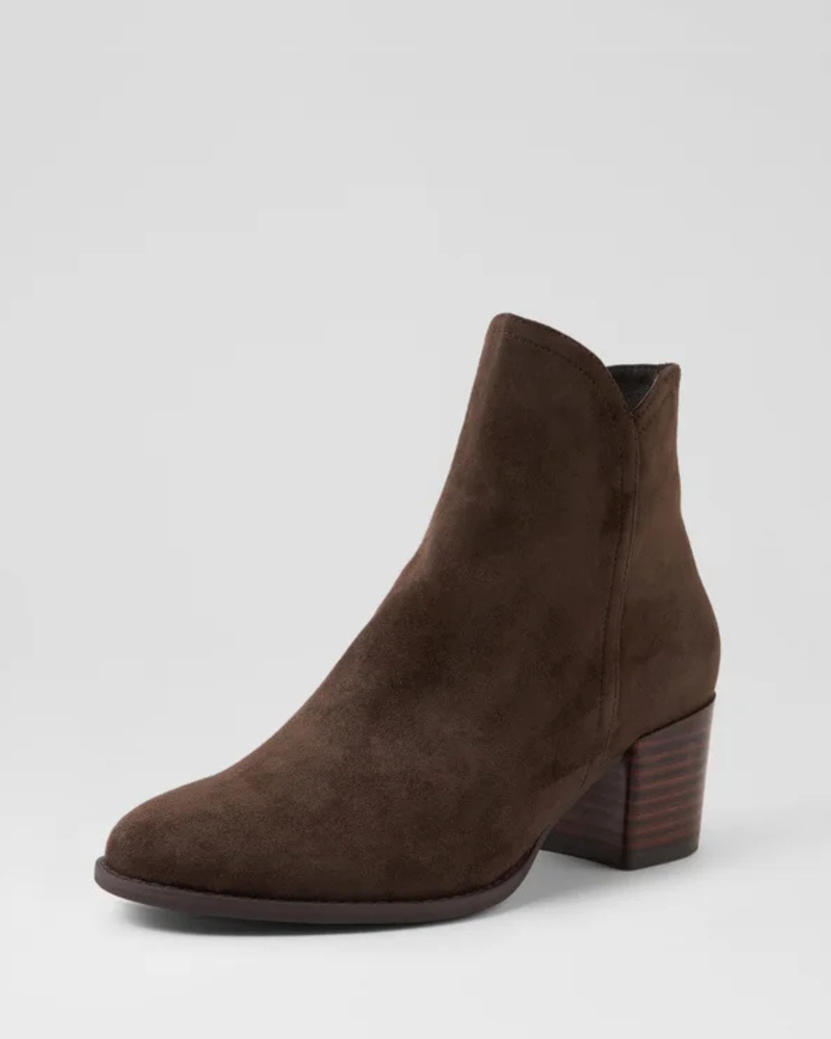 MOCKAS ANKLE BOOTS CHOCOLATE SUEDE
