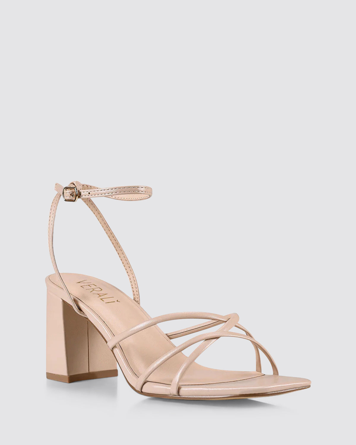 NAKITA BLOCK HEEL SANDALS NUDE
