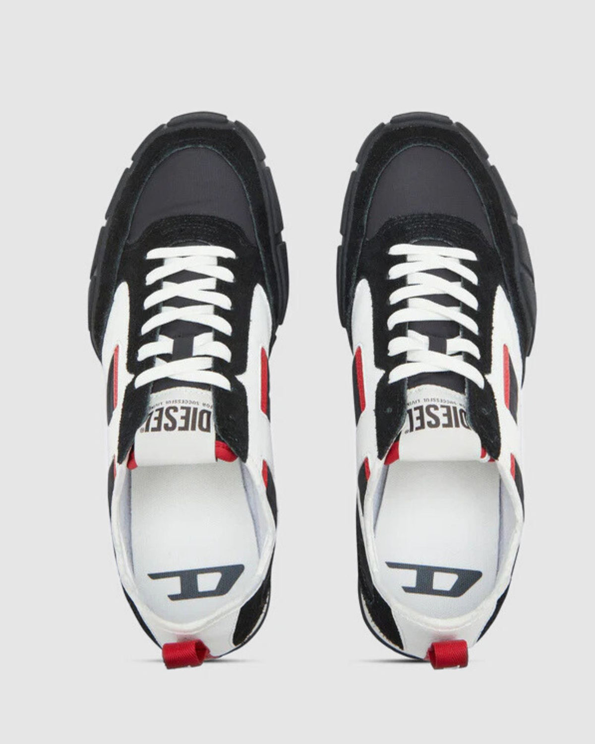 PAGODHA LOW MENS SNEAKERS BLACK/RACING RED/WHITE