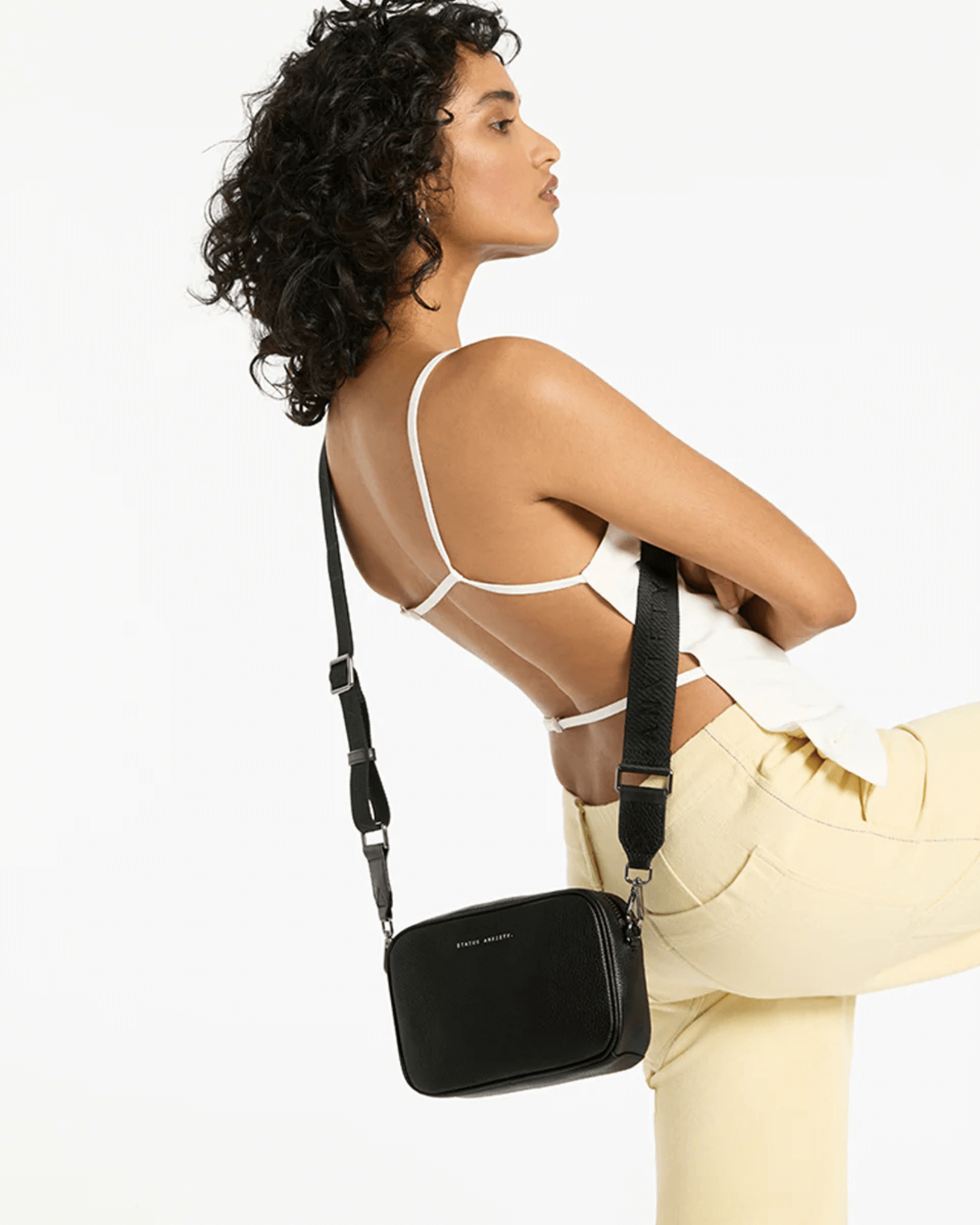 PLUNDER BAG BLACK WITH WEBBED STRAP