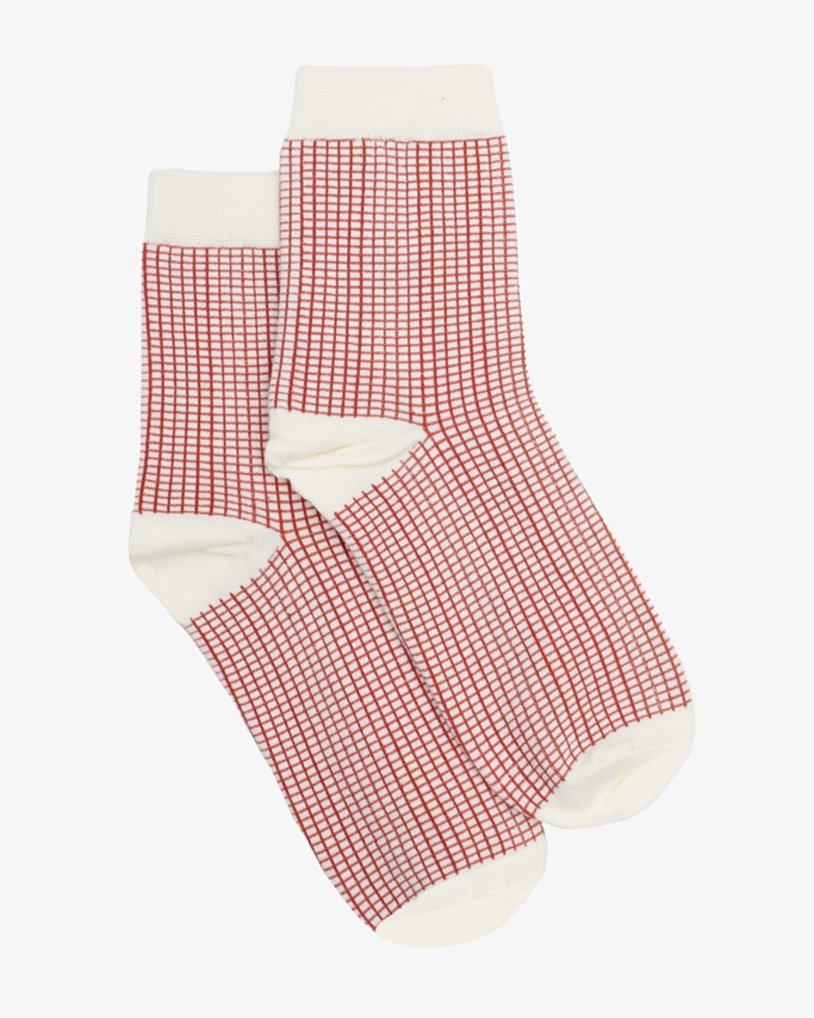 RED GRIDLINE SOCKS