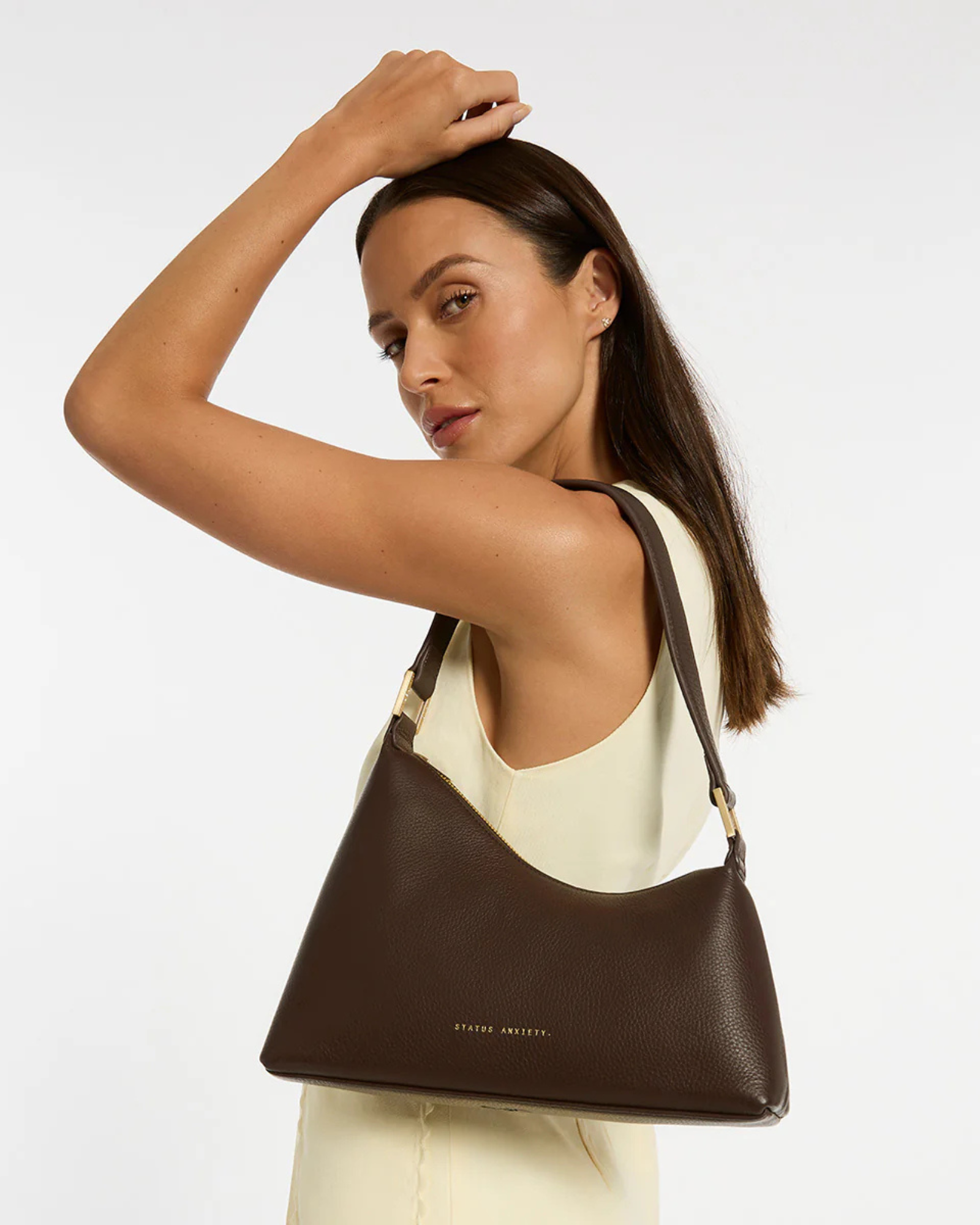 REVERIE BAG COCOA/BRUSHED GOLD