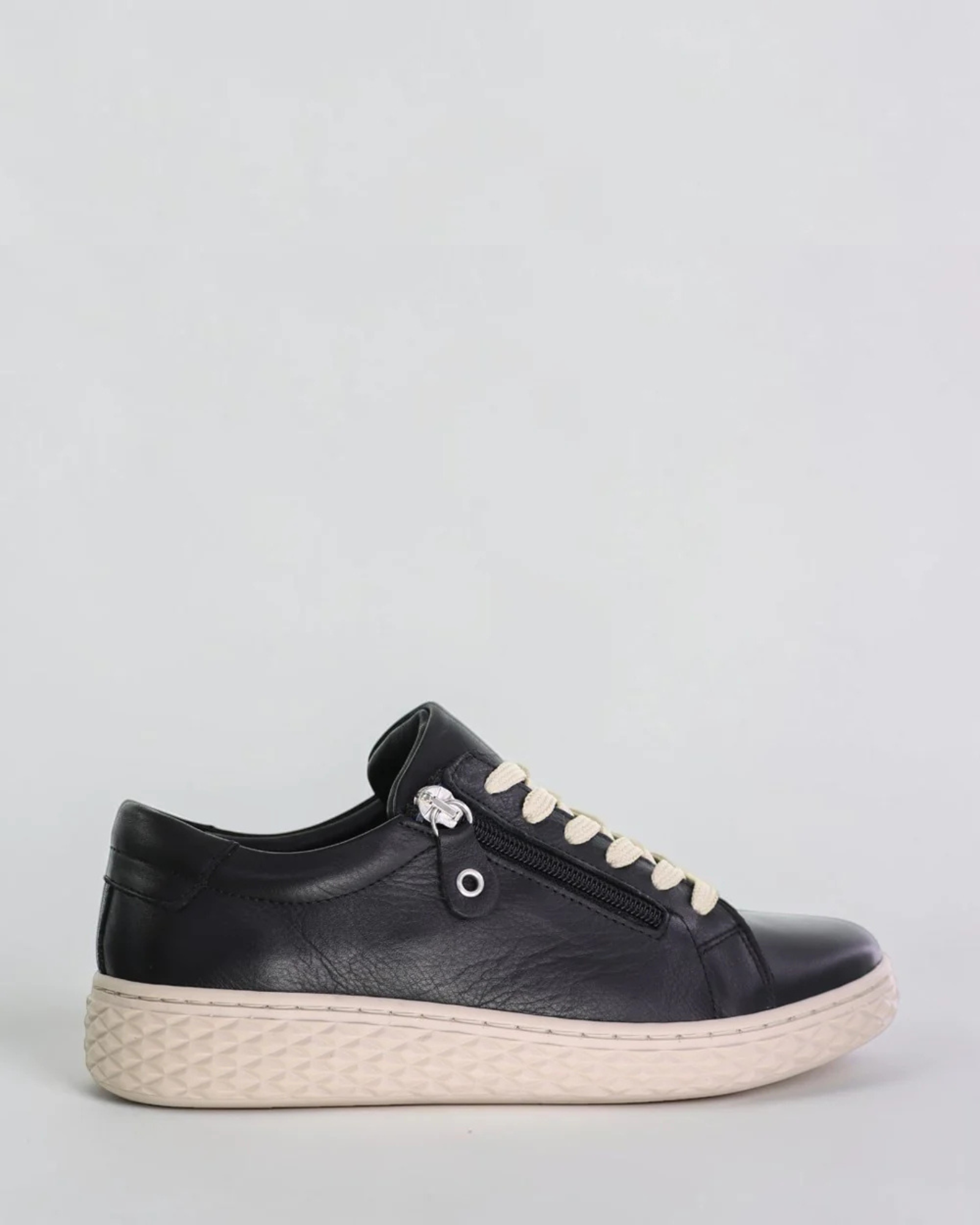 ROSE SNEAKERS BLACK LEATHER