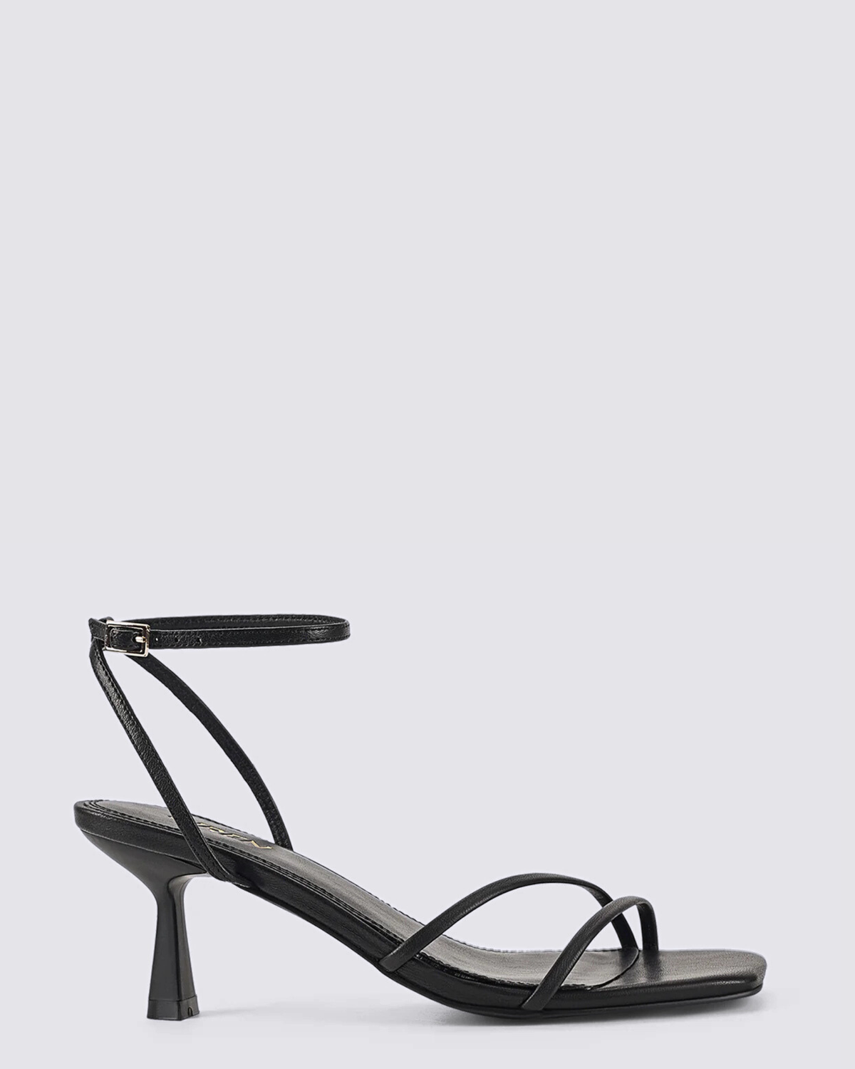 SAFFRON STRAPPY HEELS BLACK