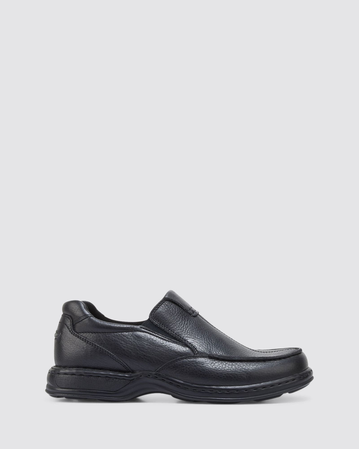 SAWYER SLIP ON SNEAKERS BLACK LEATHER