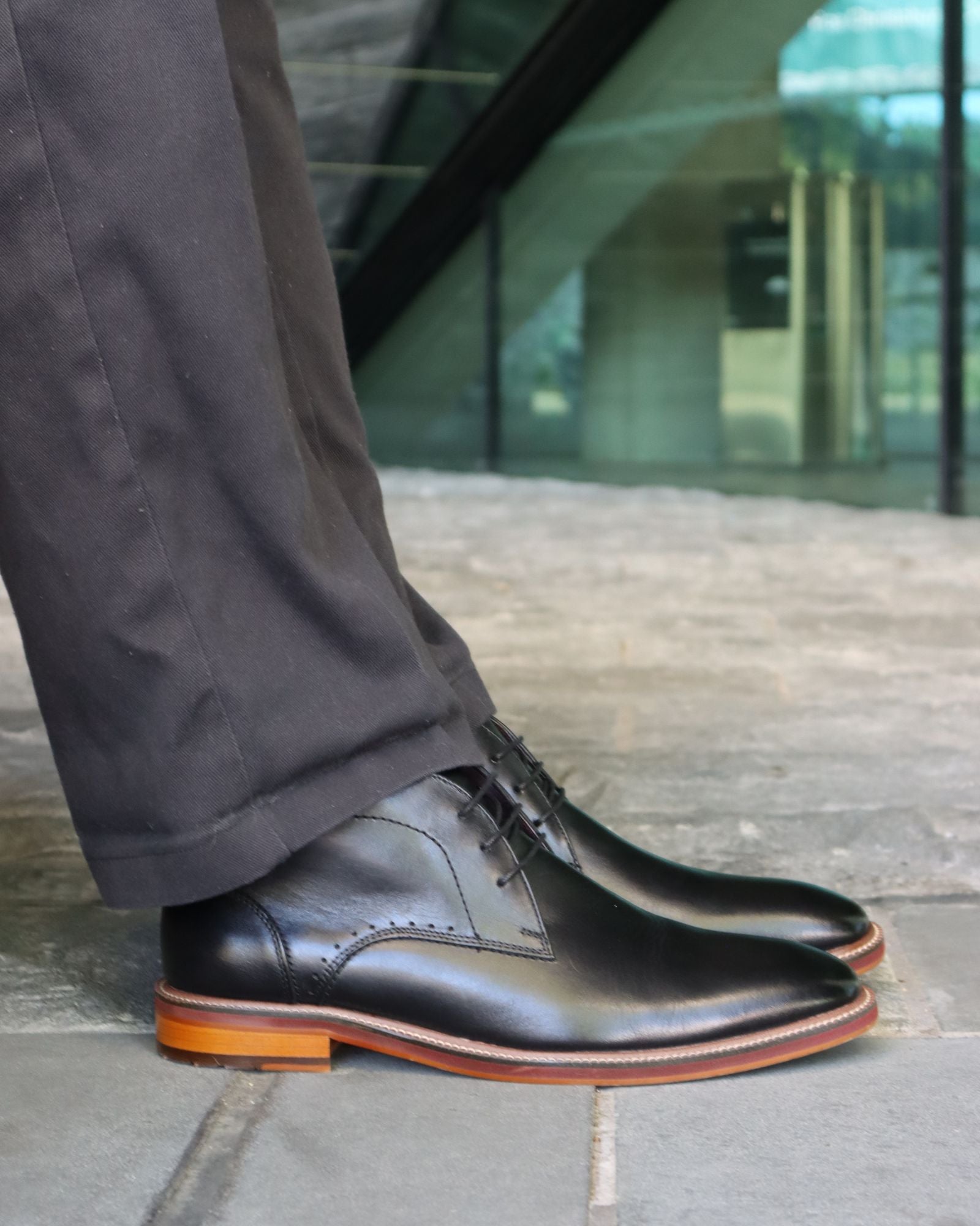 SKITTLE DRESS SHOES BLACK LEATHER