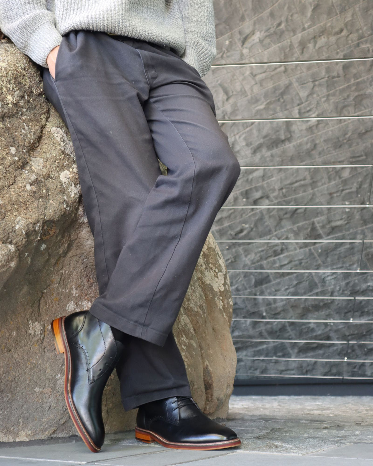 SKITTLE DRESS SHOES BLACK LEATHER