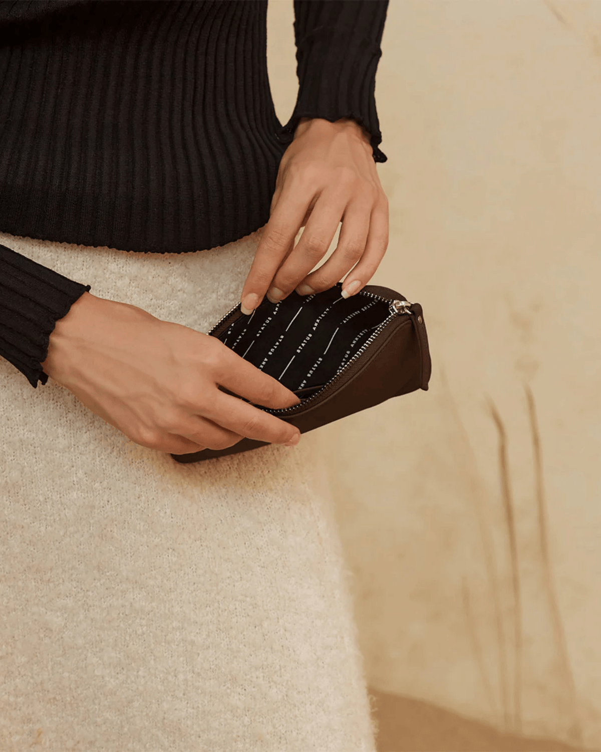 SMOKE AND MIRRORS WALLET COCOA