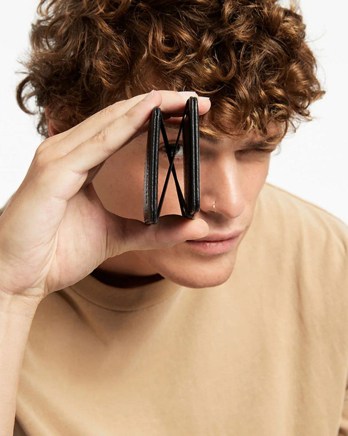 FLIP WALLET BLACK LEATHER