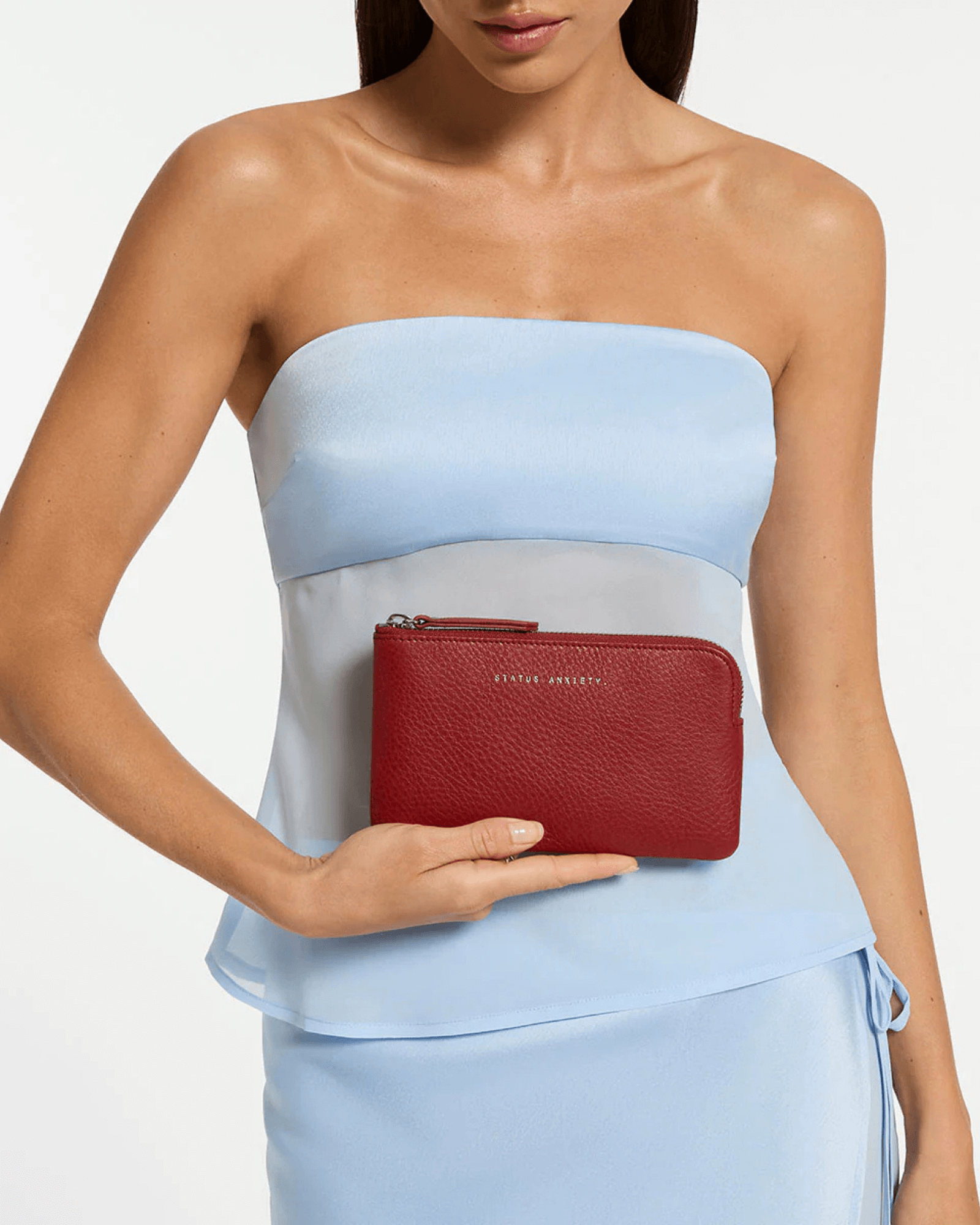 SMOKE AND MIRRORS WALLET ROUGE