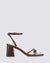 STEVIE BLOCK HEELS CHOCOLATE BROWN
