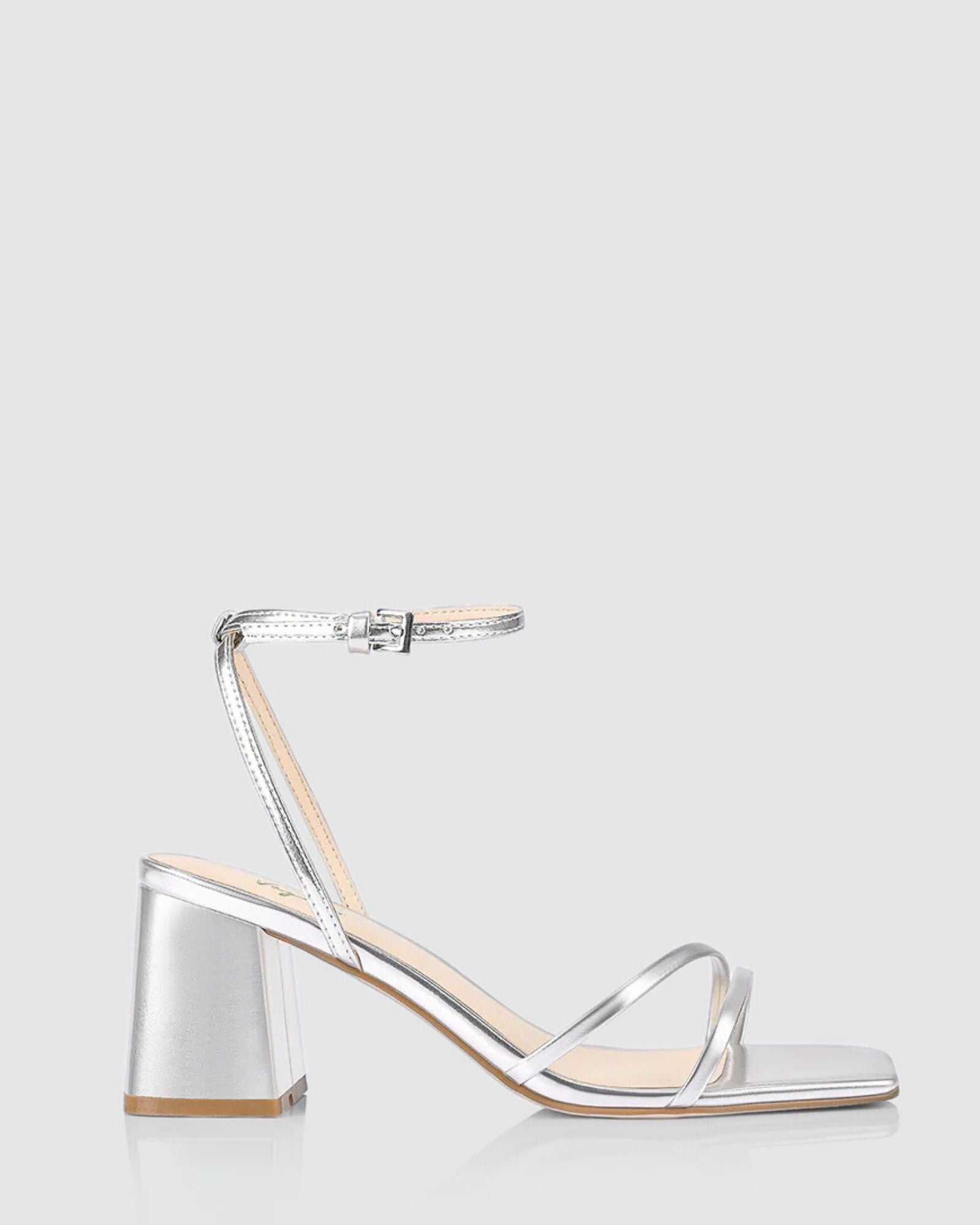 STEVIE BLOCK HEELS METALLIC