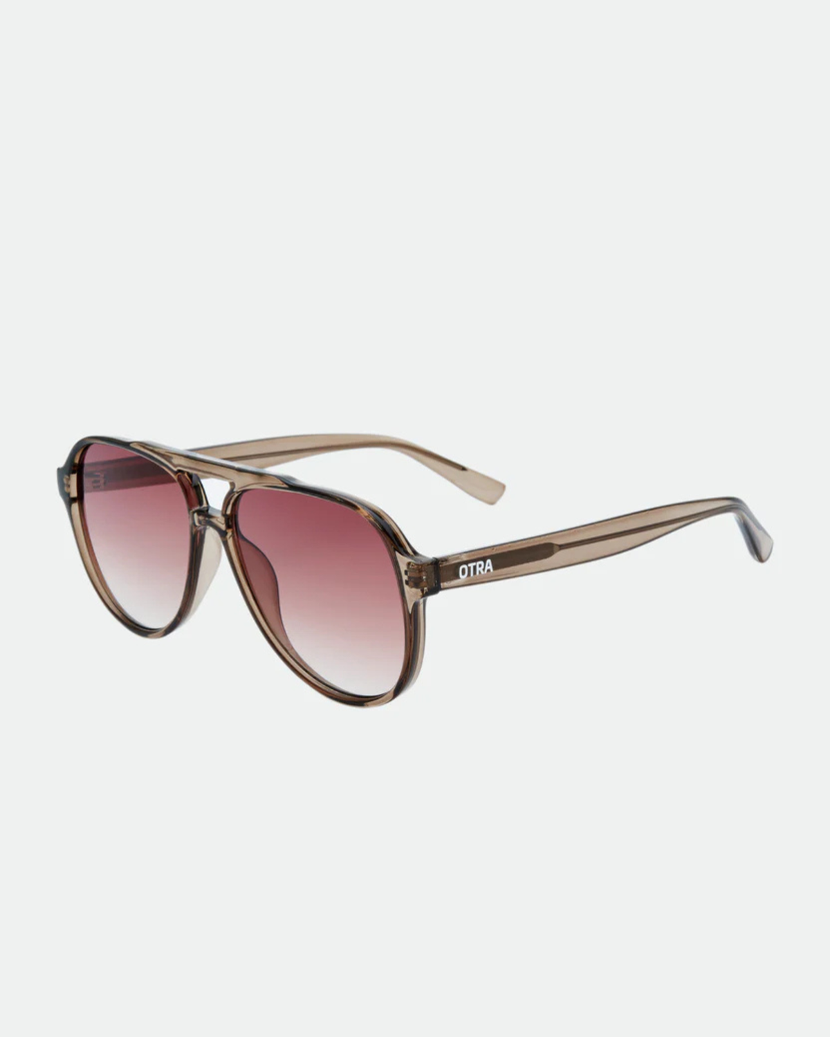 STEVIE SUNGLASSES TRANS OLIVE/BROWN FADE