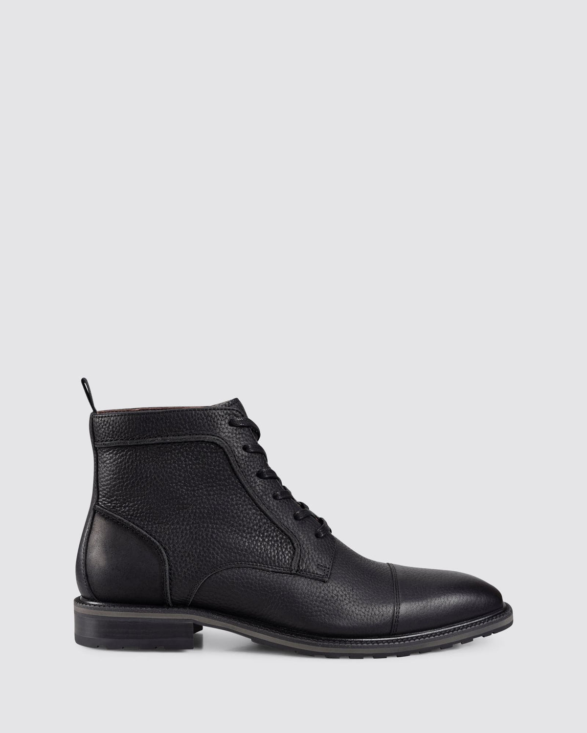 TACTILE LACE UP BOOTS BLACK LEATHER