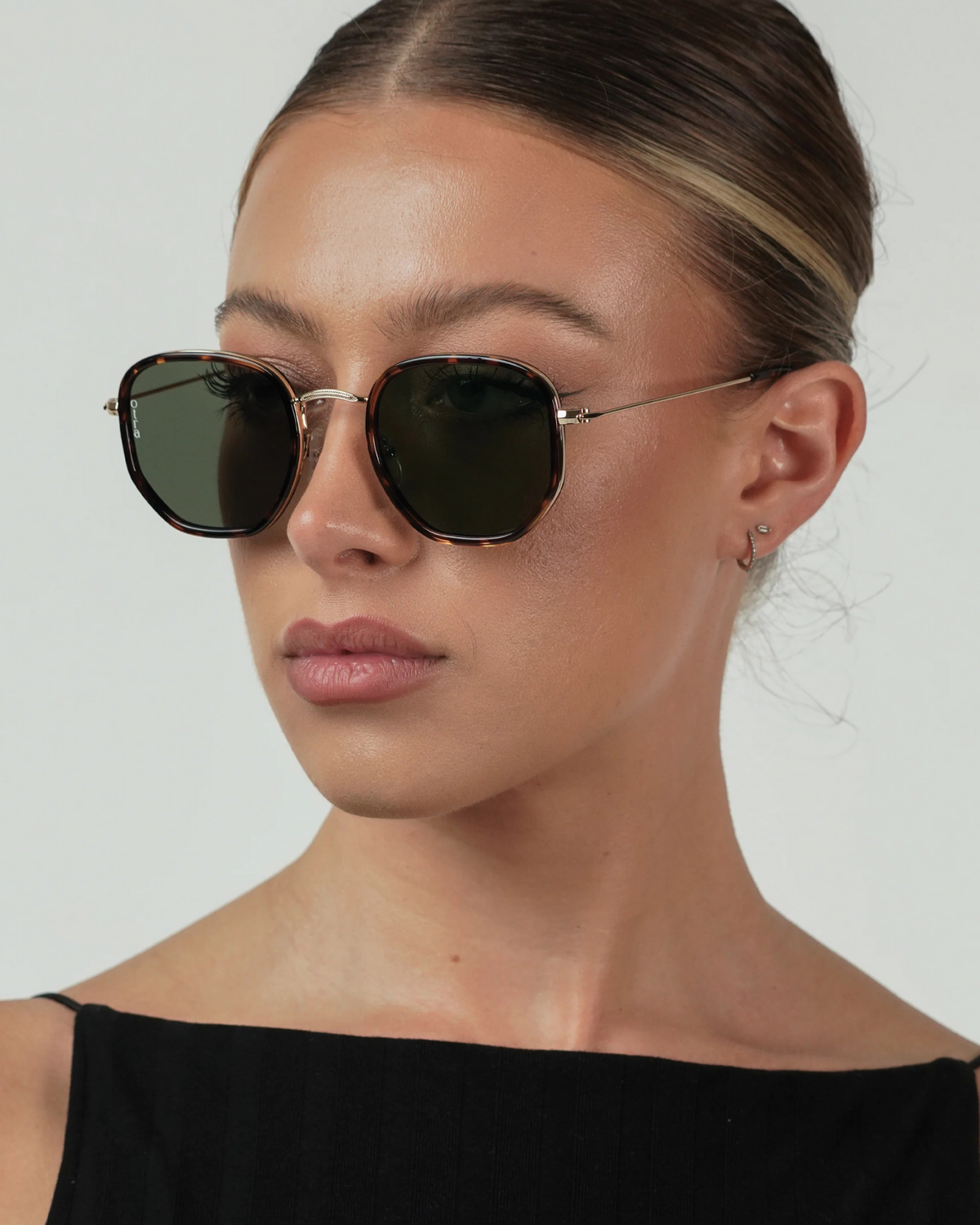TATE SUNGLASSES TORT/GREEN