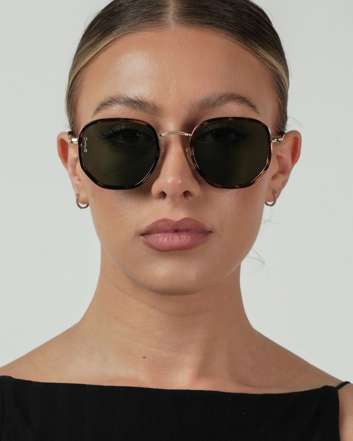 TATE SUNGLASSES TORT/GREEN