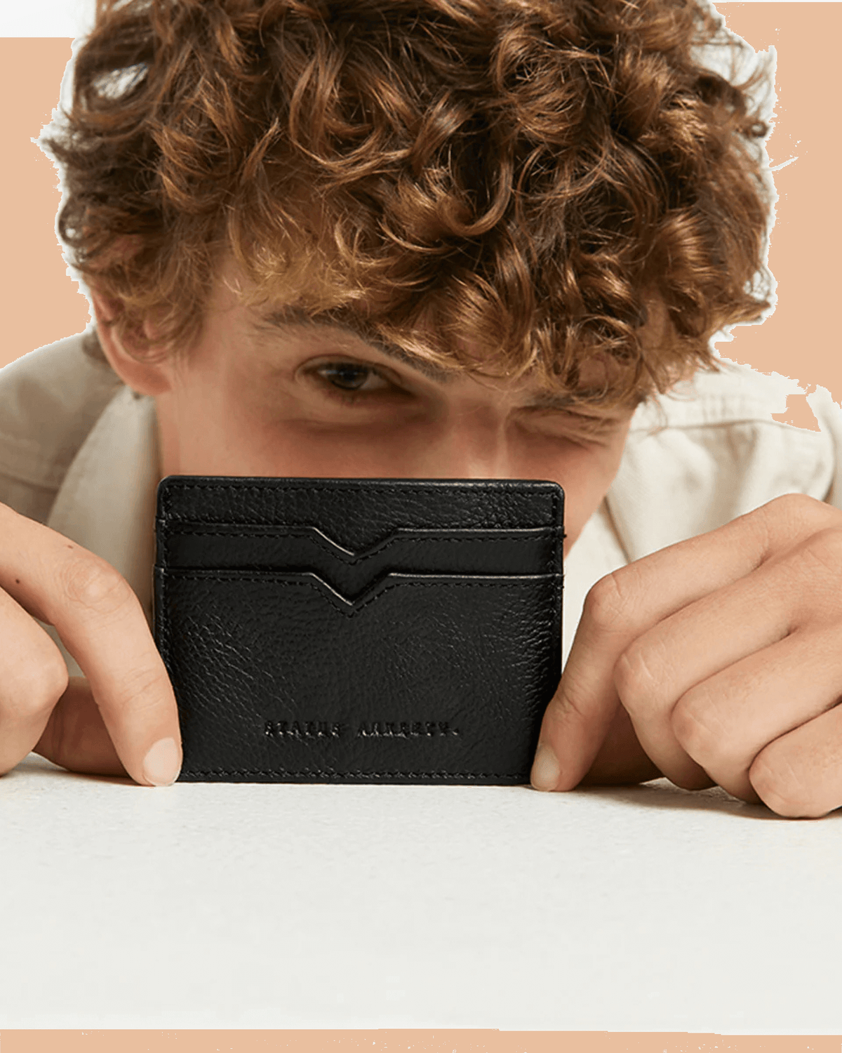 TOGETHER FOR NOW WALLET BLACK LEATHER