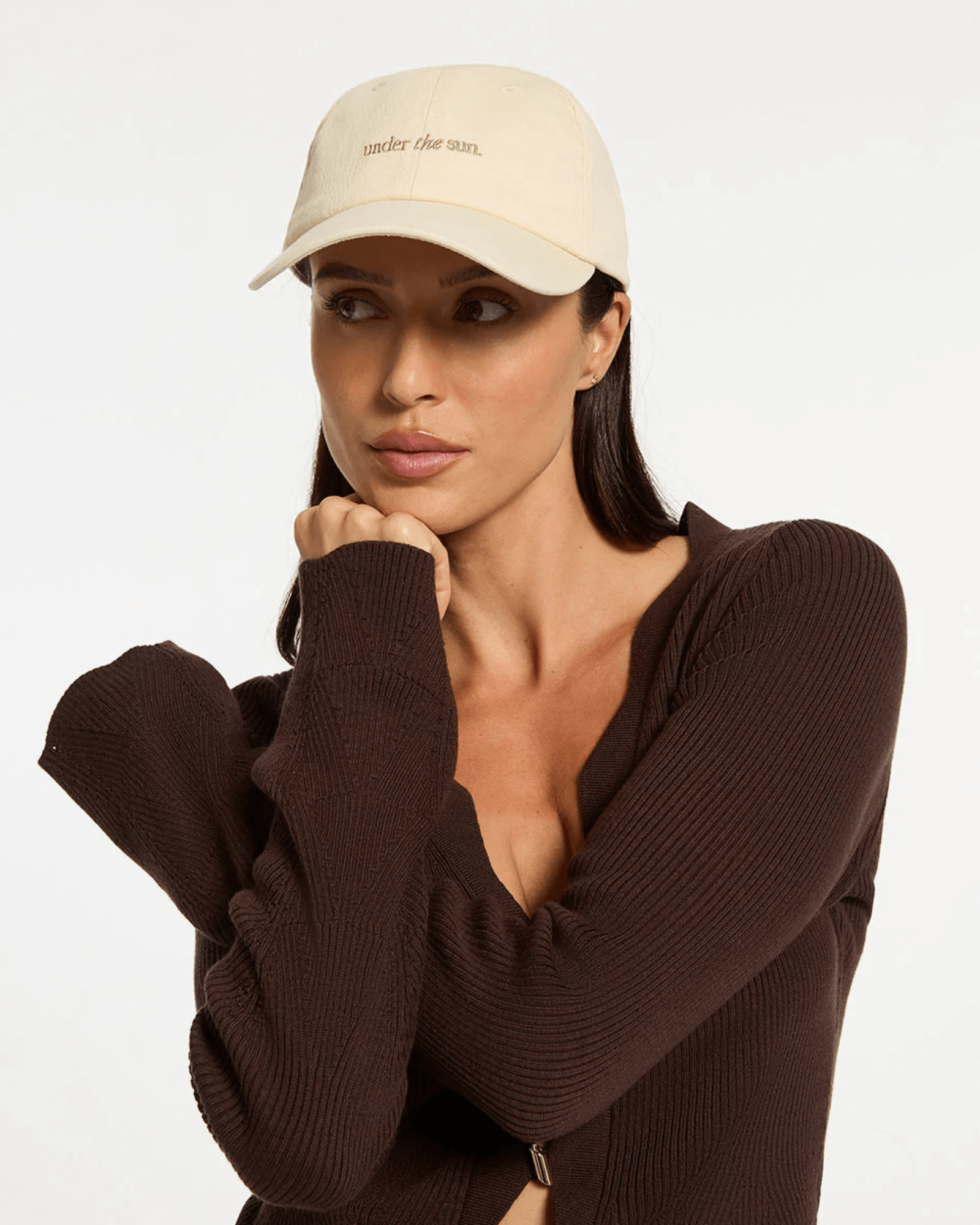 UNDER THE SUN LOGO CAP CREAM