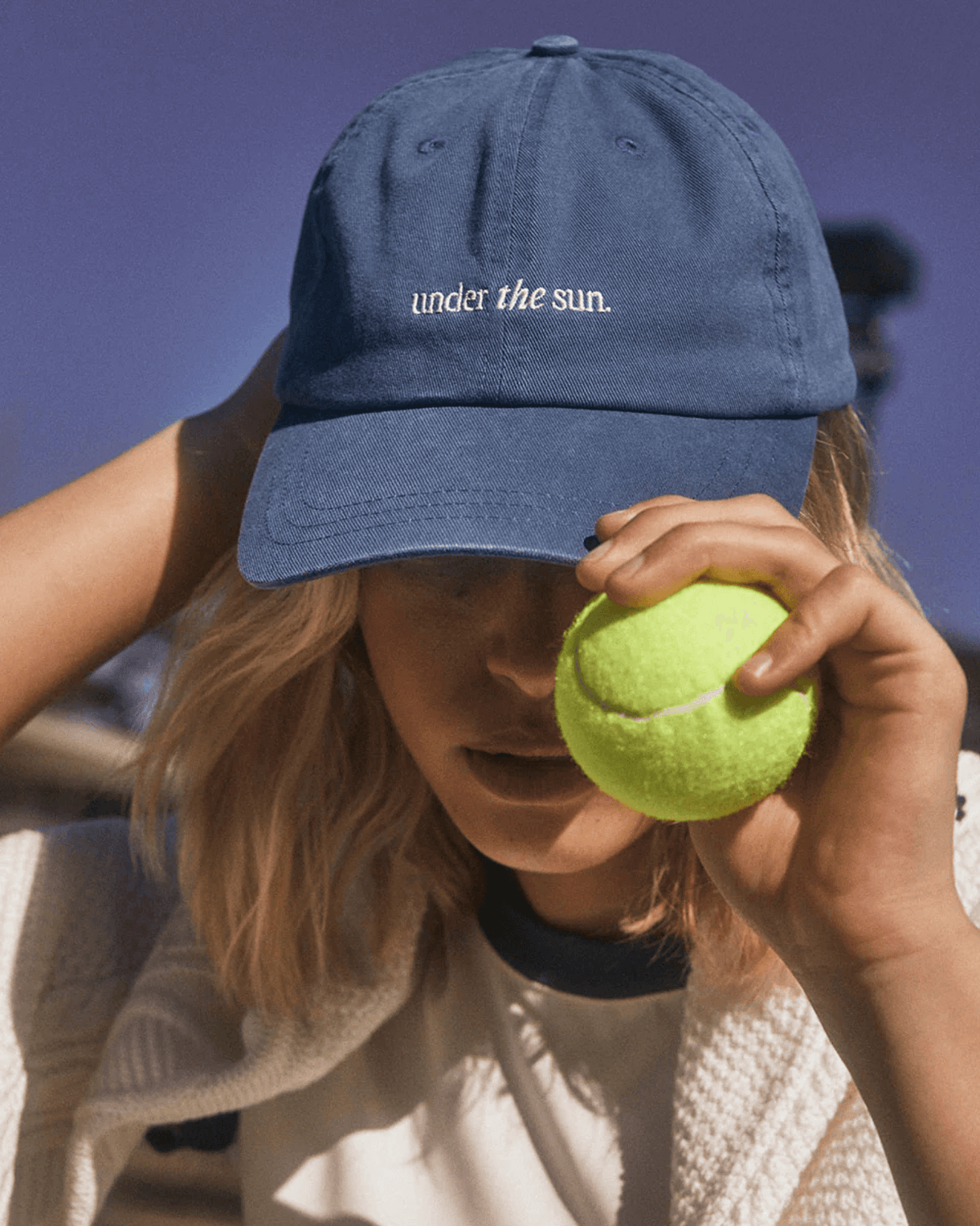 UNDER THE SUN LOGO CAP FRENCH BLUE