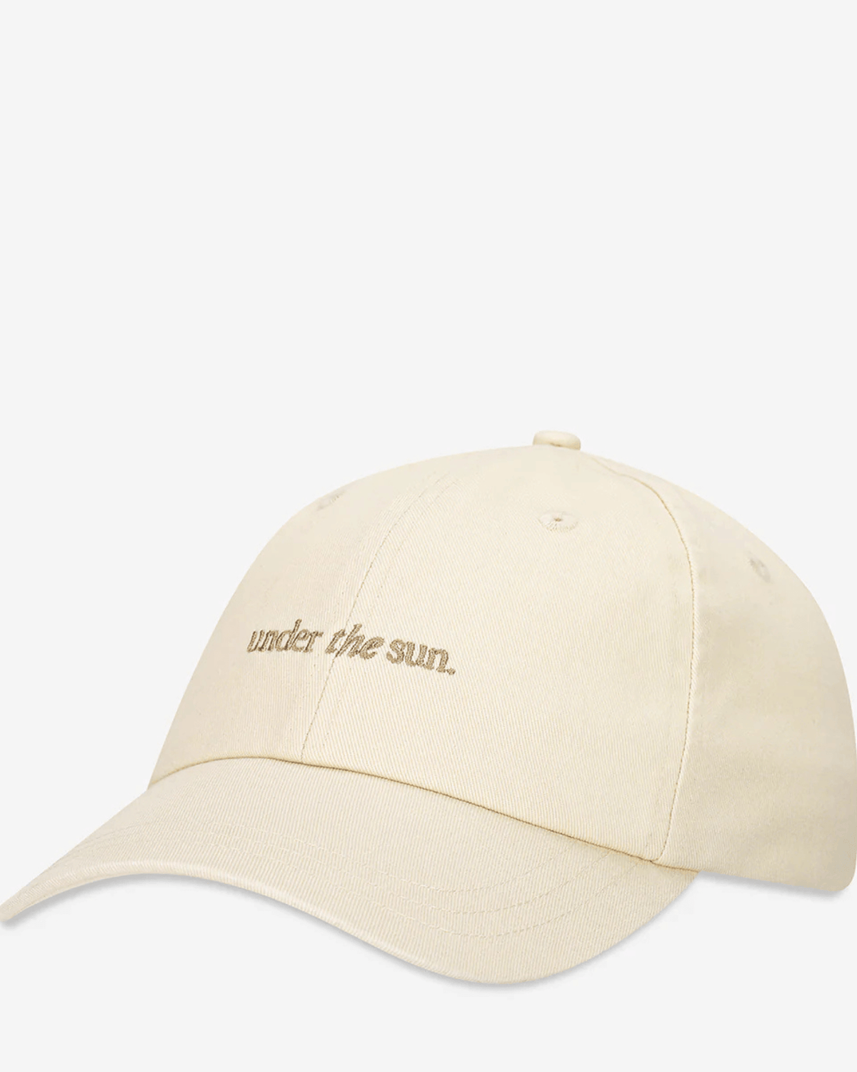UNDER THE SUN LOGO CAP CREAM