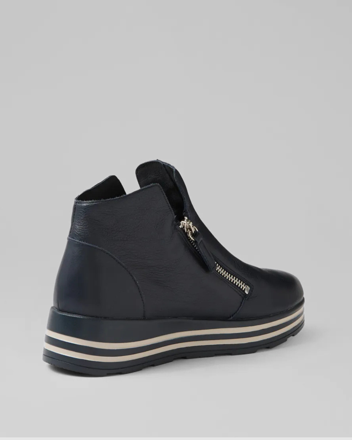 VIMMA XF-ZR PLATFORM ANKLE BOOTS NAVY