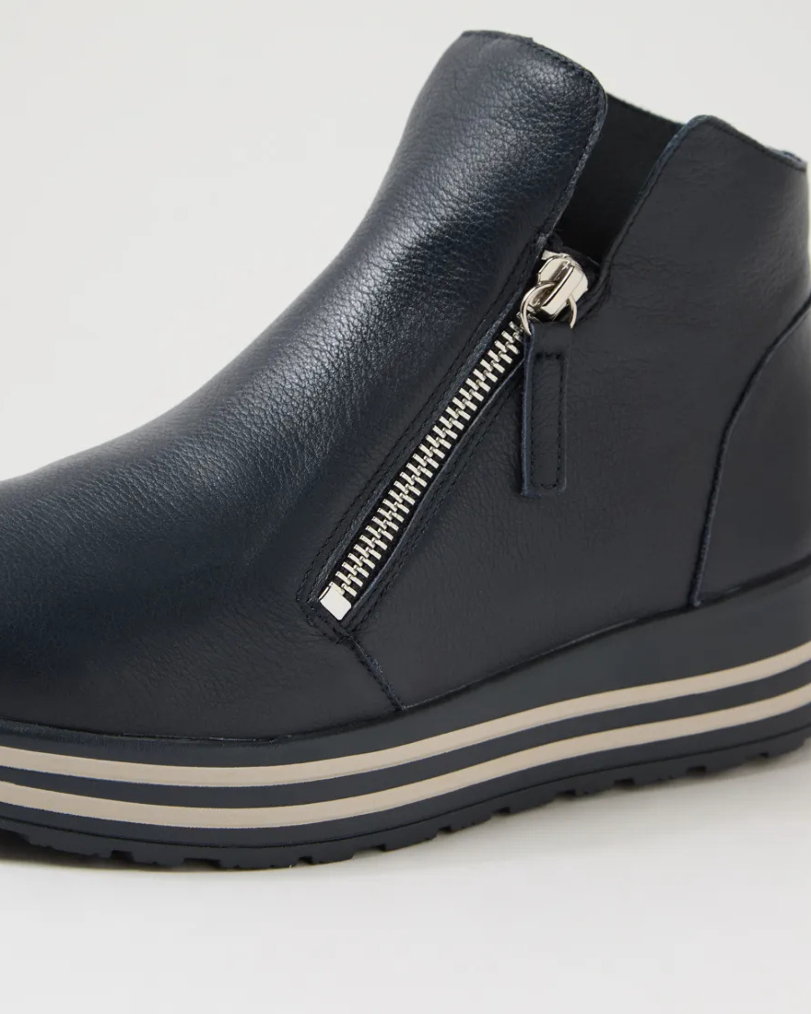 VIMMA XF-ZR PLATFORM ANKLE BOOTS NAVY