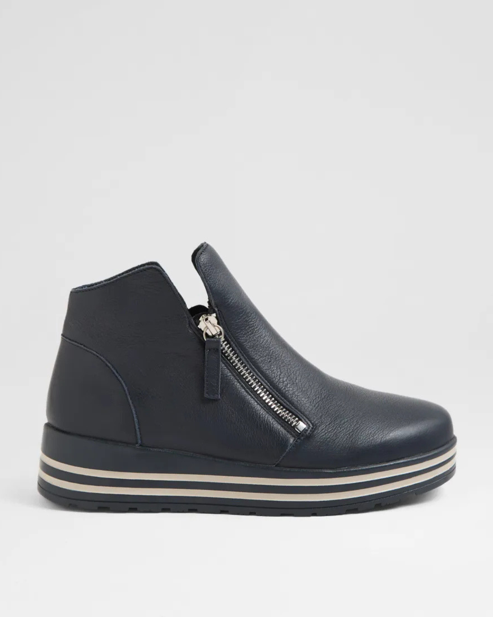 VIMMA XF-ZR PLATFORM ANKLE BOOTS NAVY