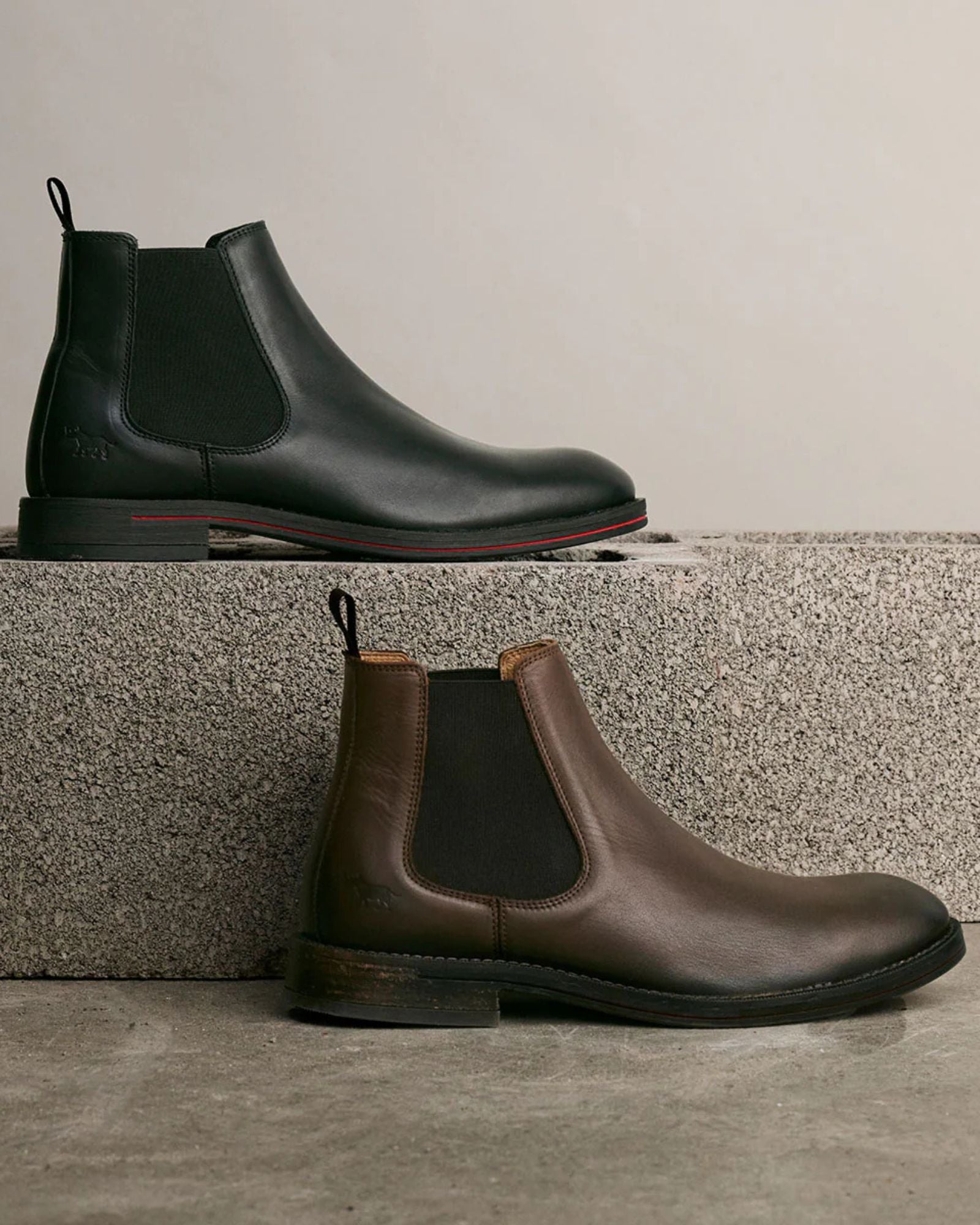 WINNER MENS CHELSEA BOOTS BLACK