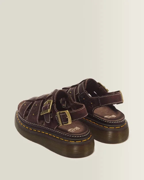 WRENLIE OPEN SANDAL DARK BROWN