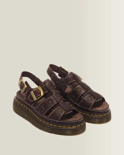 WRENLIE OPEN SANDAL DARK BROWN