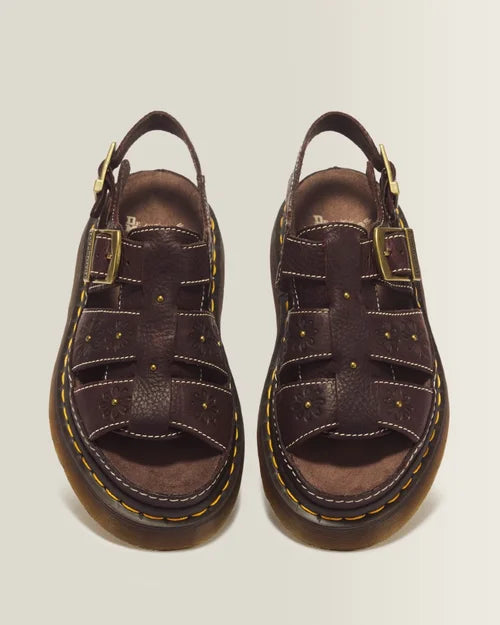 WRENLIE OPEN SANDAL DARK BROWN