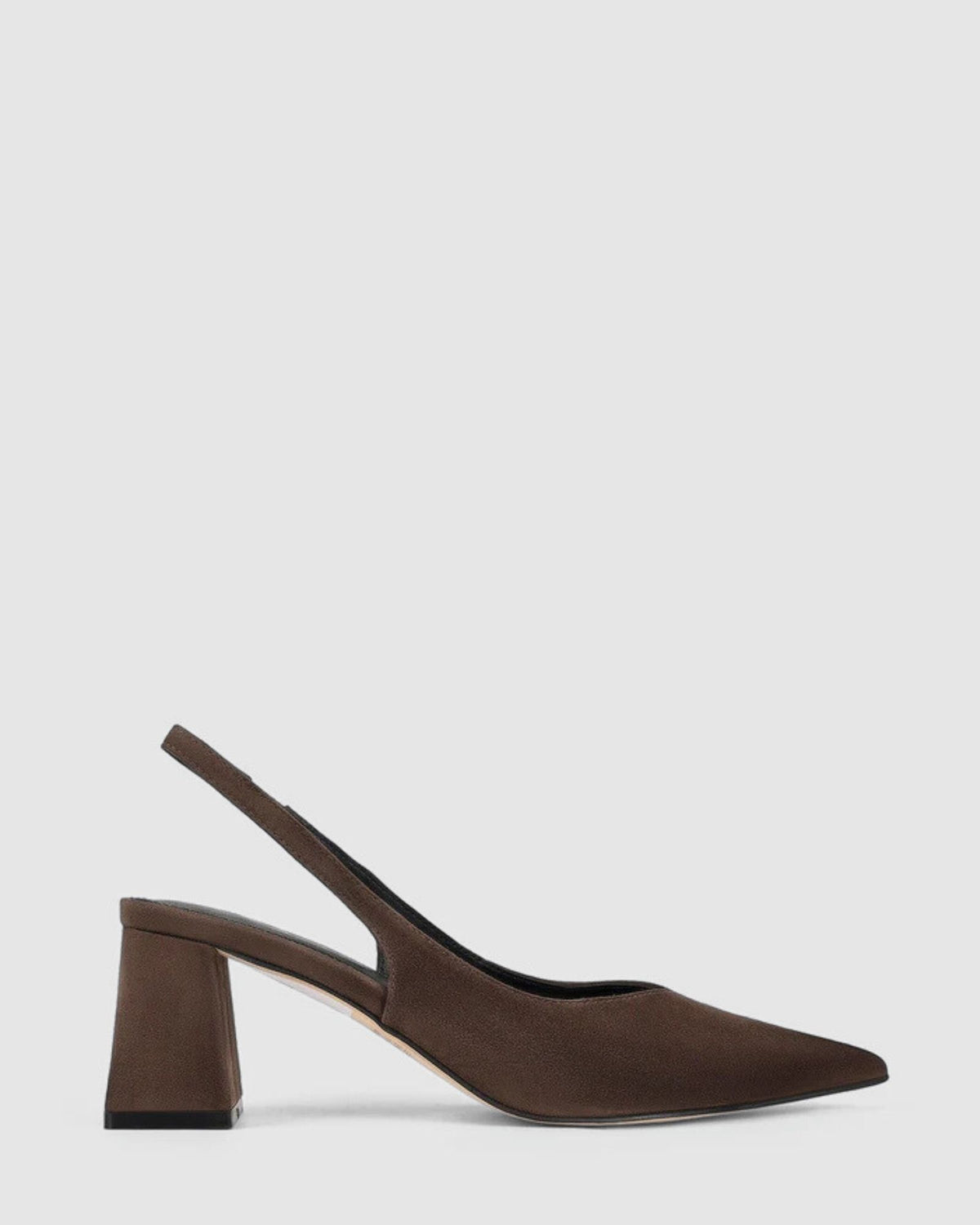 YANKEE SLINGBACK HEELS CHOCOLATE BROWN SUEDE