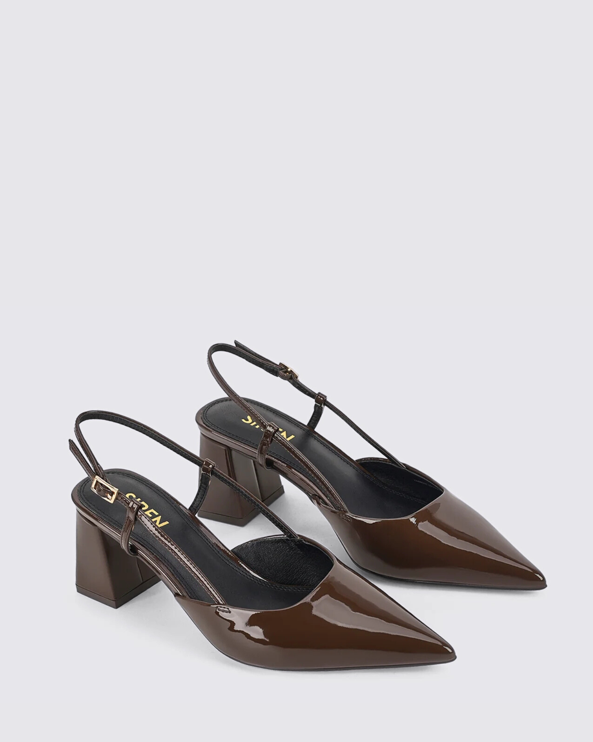 YASMINE CHOCOLATE BROWN PATENT