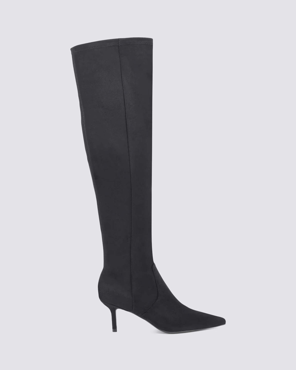 YONAS LONG BOOTS BLACK STRETCH