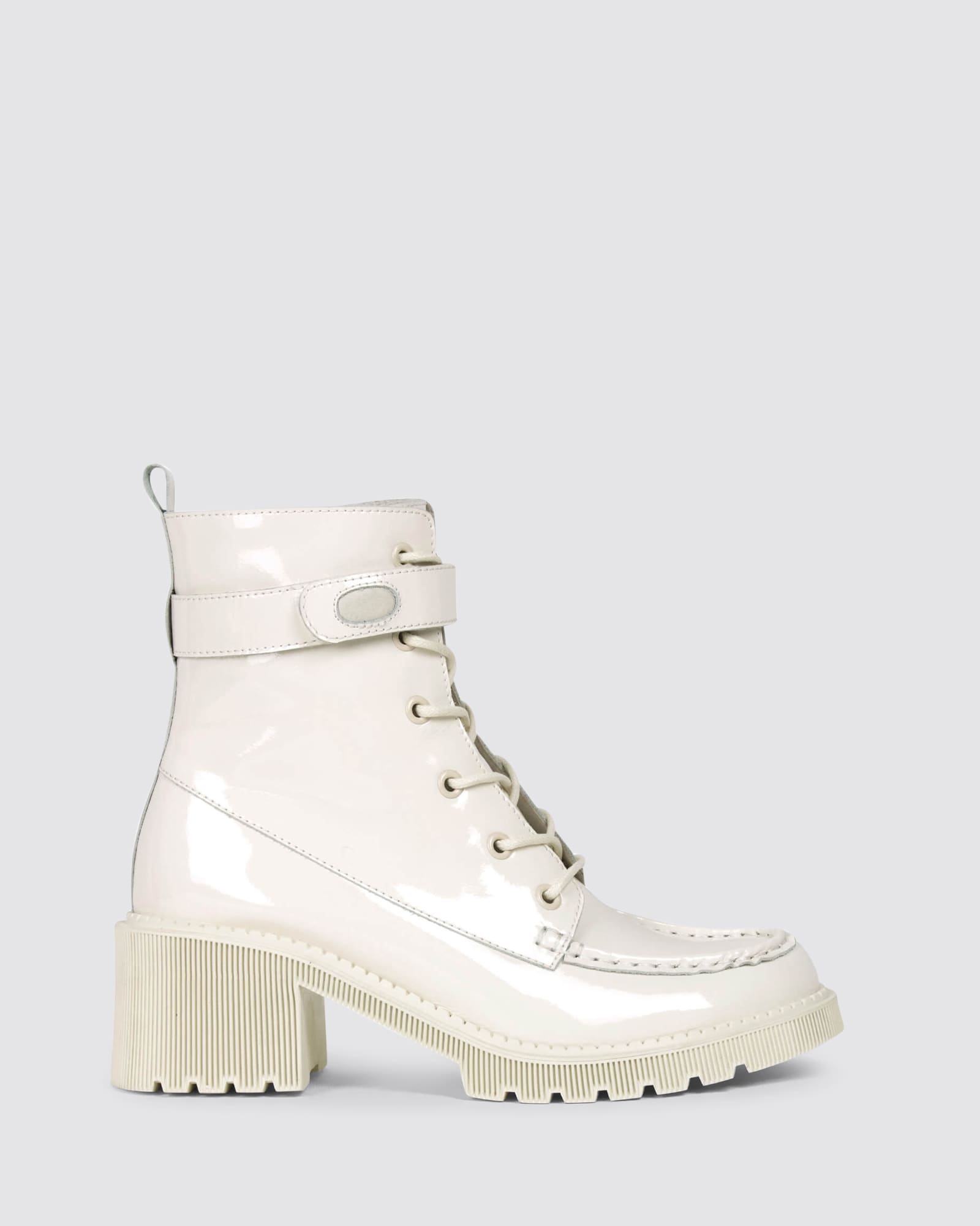 ZIVEN IVORY PATENT LEATHER