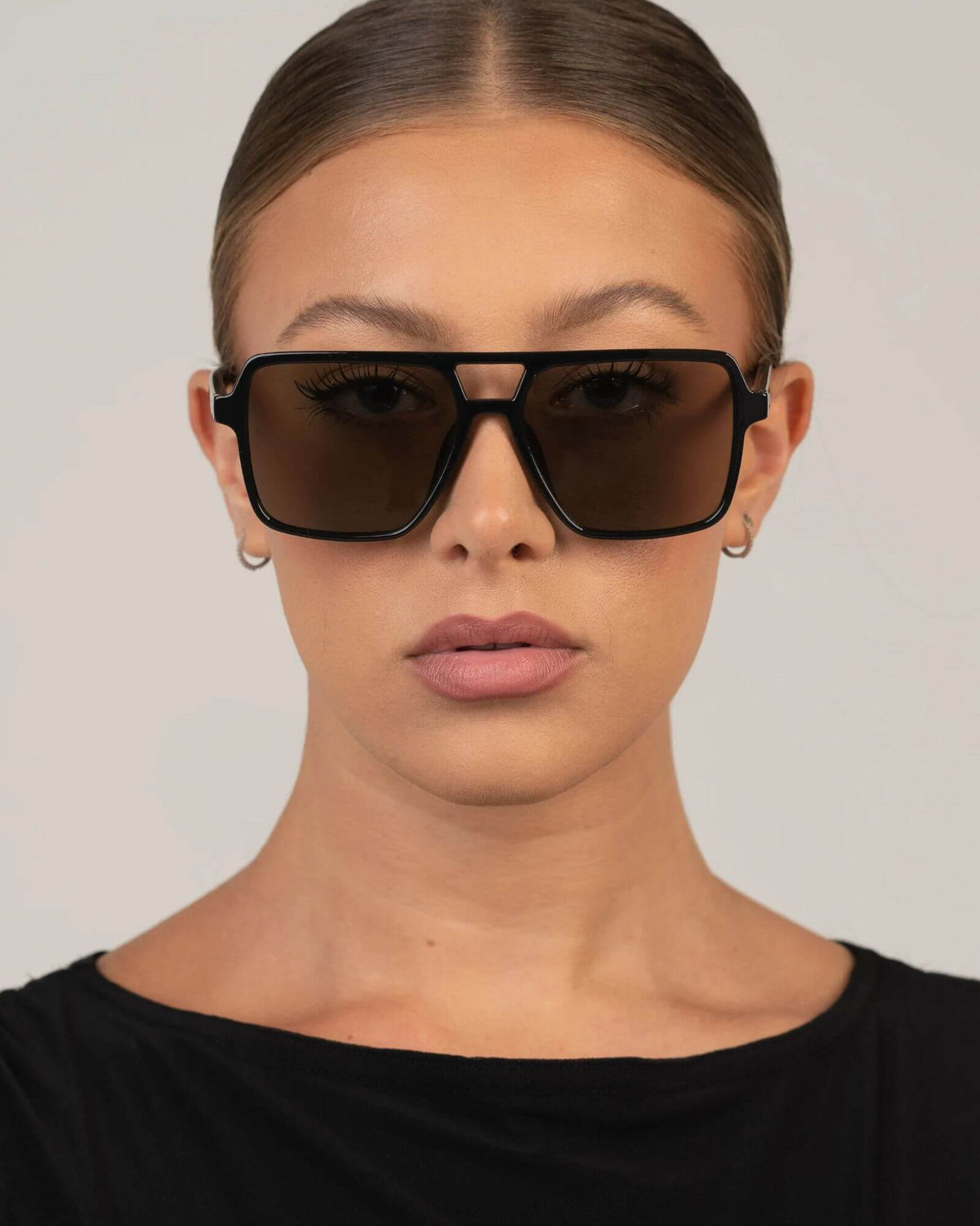 ZOYA SUNGLASSES BLACK/SMOKE