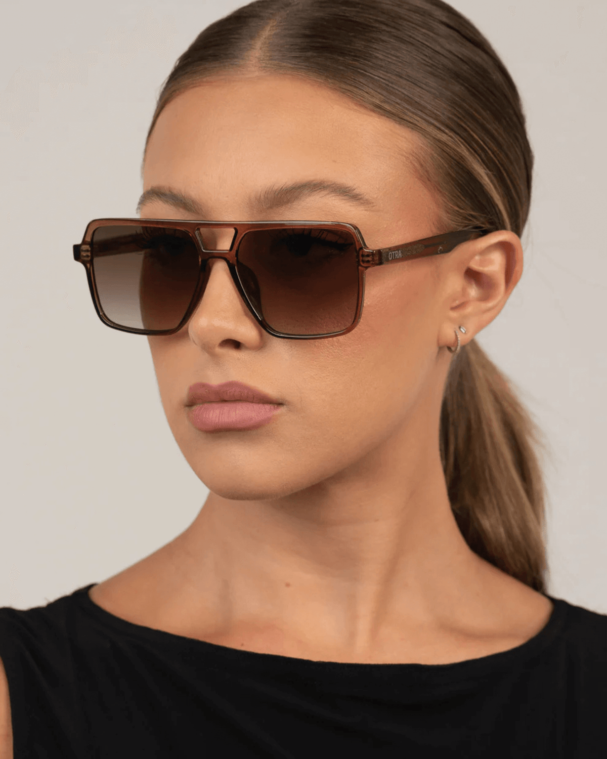 ZOYA SUNGLASSES MAPLE/BROWN FADE