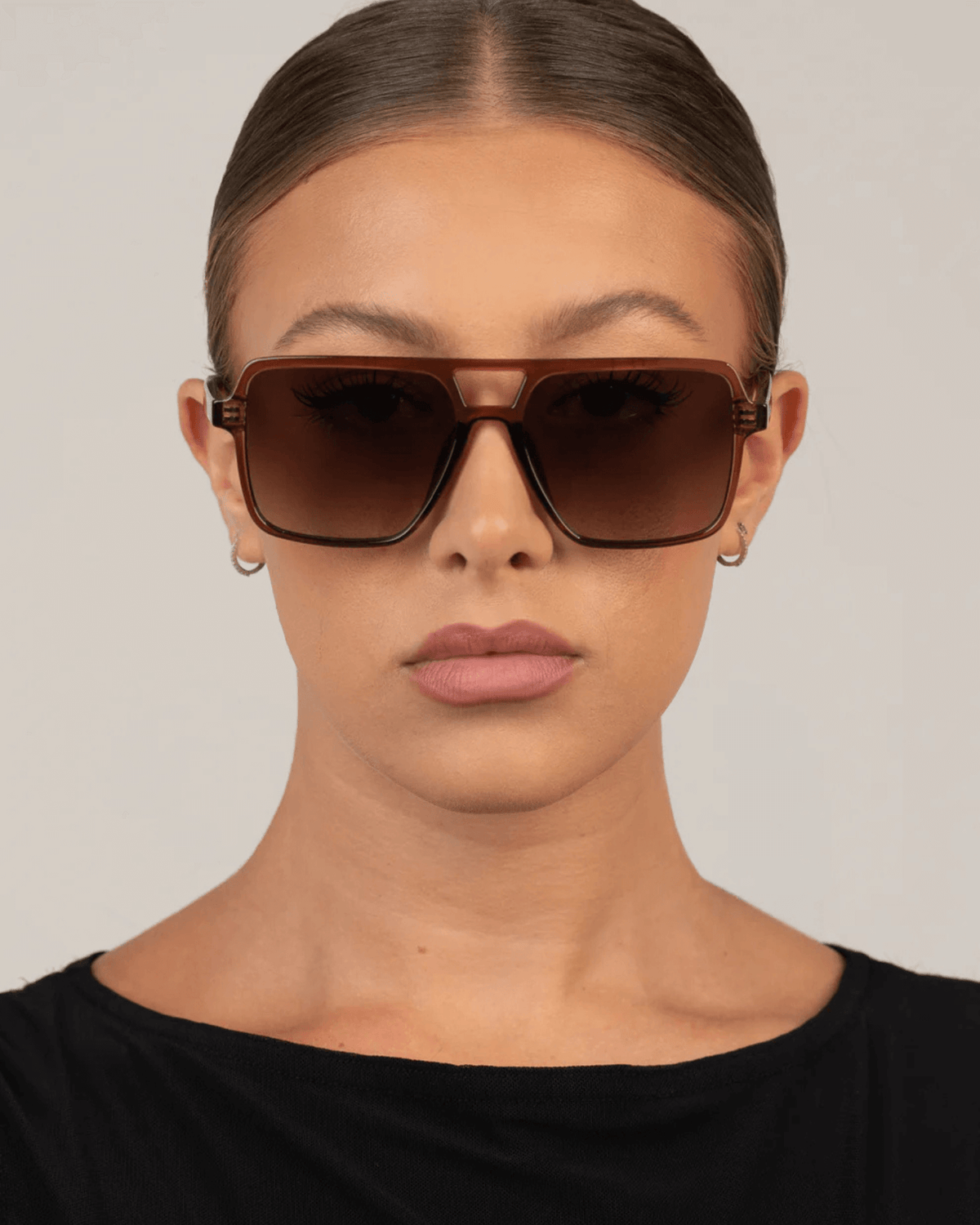 ZOYA SUNGLASSES MAPLE/BROWN FADE